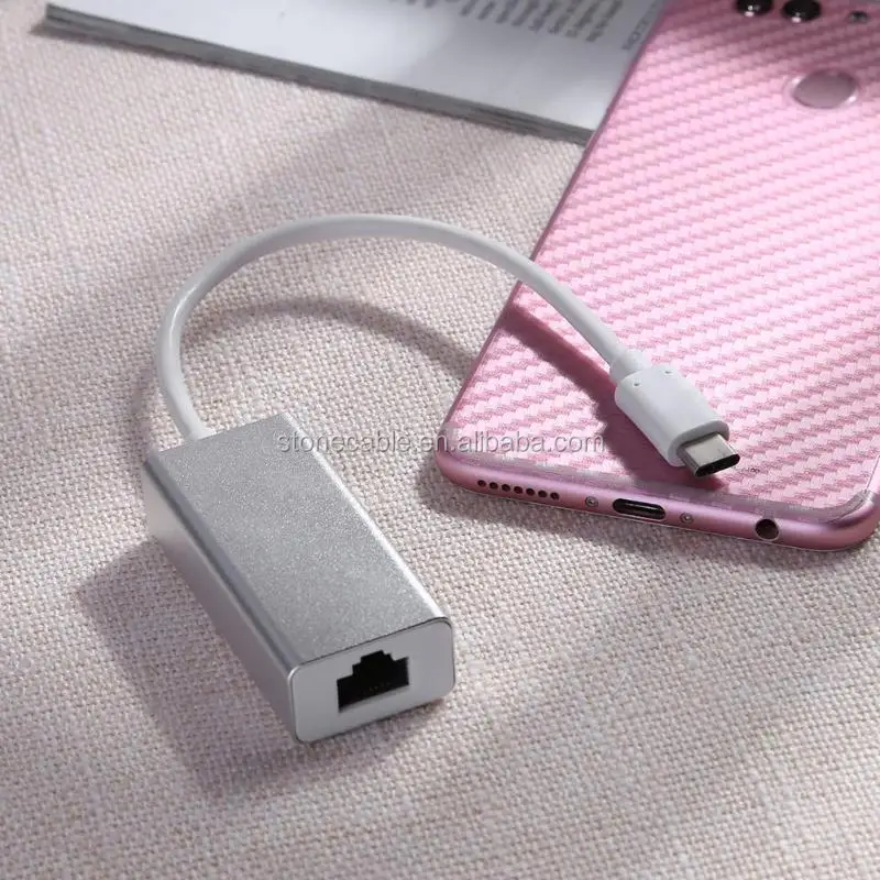 Type C To Lan Rj45 Ethernet Adapter Usb C To 10/100mbps Network Adapter ...