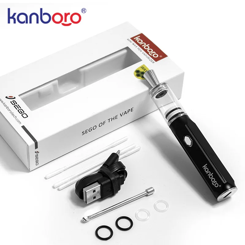 Kanboro Sego Wax Kit with Ceramic Coil Glass Chamber Dabber Concentrate Oil Electric Dab Rig Kit