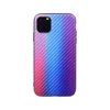 2020 New arrival Soft PET Material Electroplate Back Cover Gradient Carbon Fiber TPU Phone Case For iphone 11 Pro 5.8