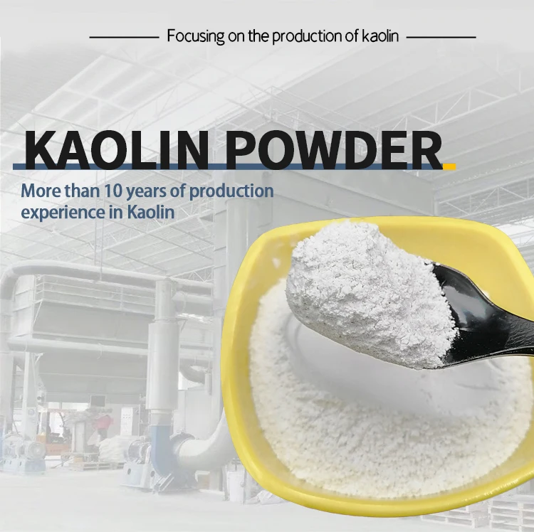 Wholesale Kaolin Clay Calcined Kaolin Kaolin Powder  for Ceramic Glazes 93% Whiteness Mesh Calcined for Paper Coatings factory