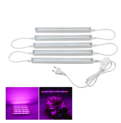 110V 220V Full Spectrum Led Grow Light T5 Tube EU US Plug LED  Lamps LED Lamp  Hydroponic Plant Growth Light