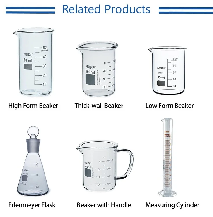 200ml Lab thickwalled glass beaker Products from Jinhua Noke