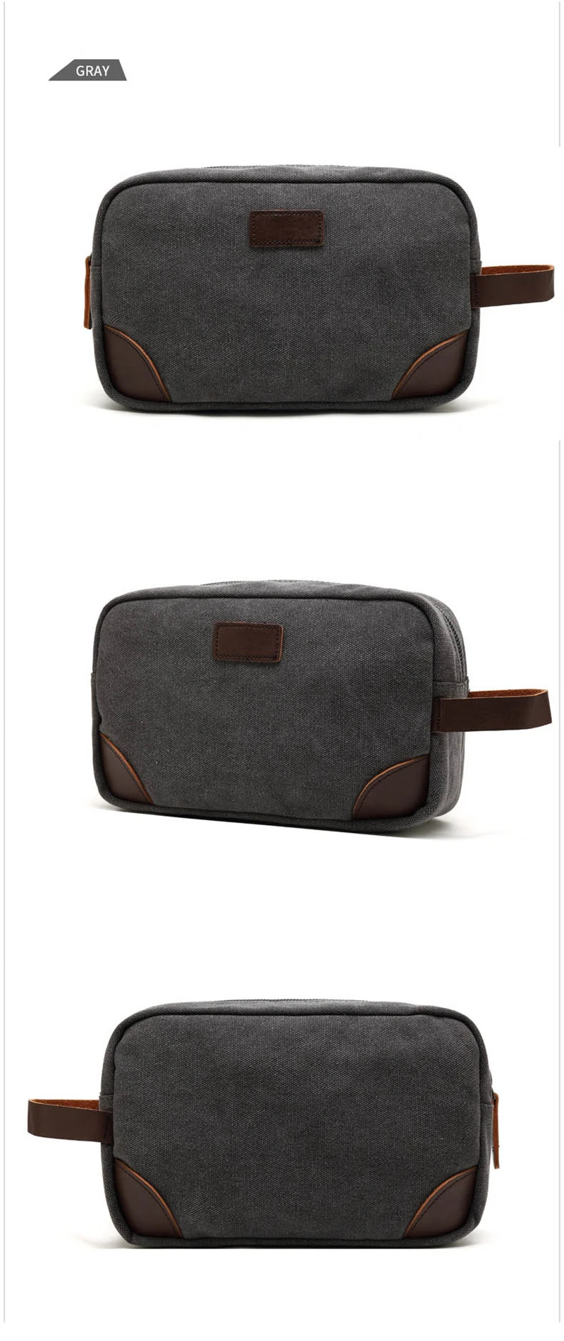 black toiletry bag