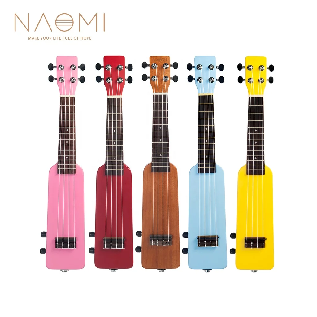 NAOMI 21 Inch Electric Ukulele Silent Electric Ukulele Soprano Ukulele