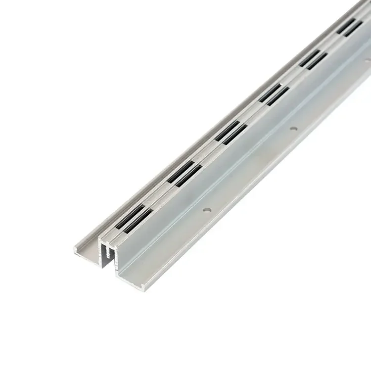 Aluminium Single/ Double Slotted Channel/ Aluminium Channel For Shop ...