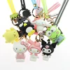 Promotional cheap fashion 3d cartoon pvc hello cat melody xo custom keychain