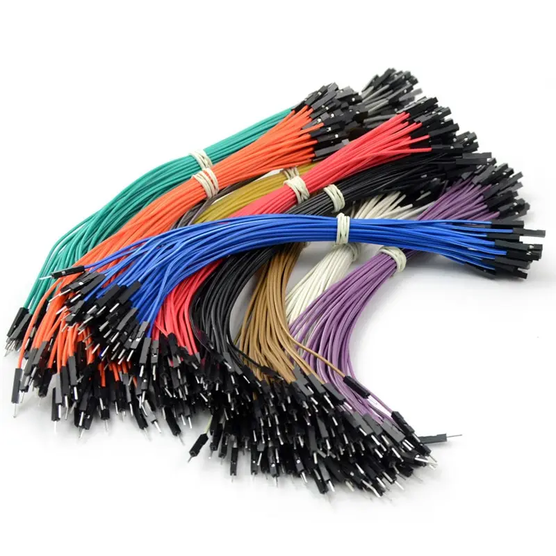 Smart Electronics 40Pcs 2.54MM 20CM Double-headed Female To Male Dupont Wire Jumper Cable Random Color