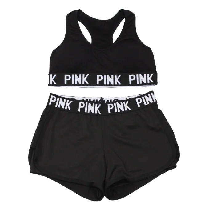 

Comfortable Pack Sports Bra with Hoodie and Shorts Set Women Sport wear, As show