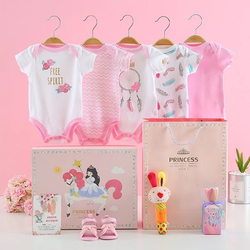 Newborn Princess Gift Box Spring And Autumn Newborn Girl Baby Clothes