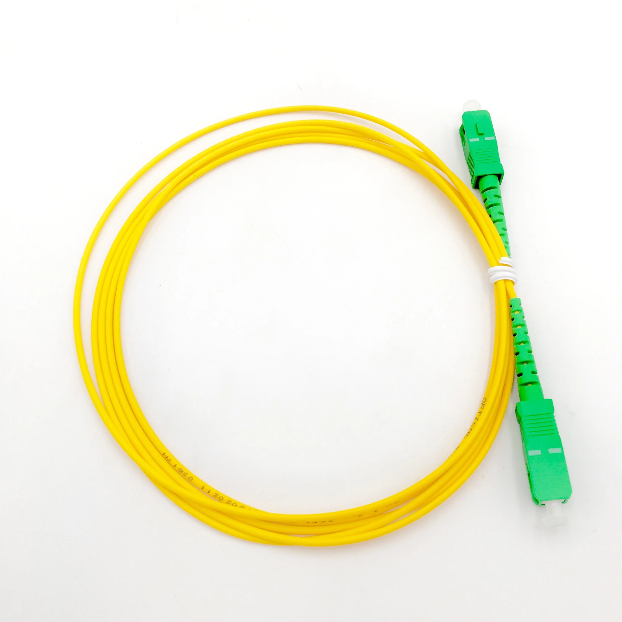 Ftth Optical Fiber Patch Cord 3 Meter Fiber Optic Jumper Sc Apc Simplex