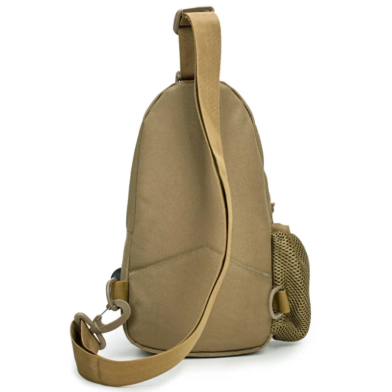 outdoor travel sling tactical bag men military chest shoulder bag with USB Charging