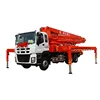 Mobile boom pump truck mixing and conveying integrated Vehicle concrete moving pump