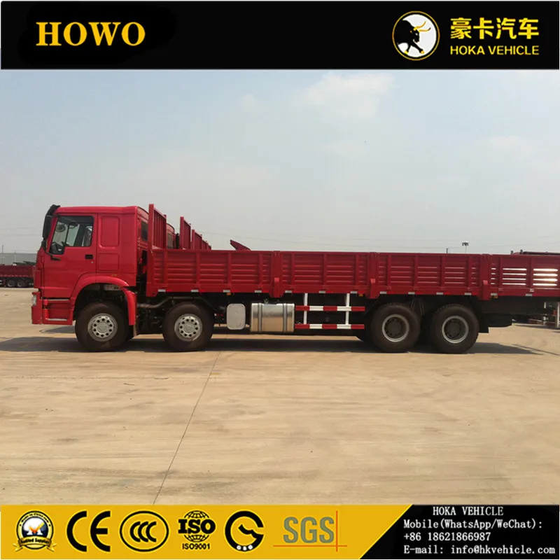 Sinotruk Howo 8x4 371hp 35t Flatbed Lorry Truck Cargo Truck With ...