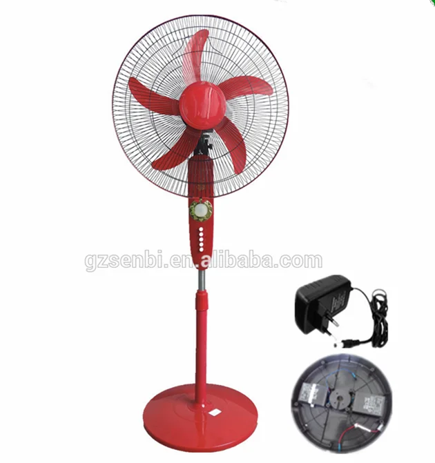 16 And 18inch Battery Operated Chargeable Pedestal Fan Ac Dc Standing