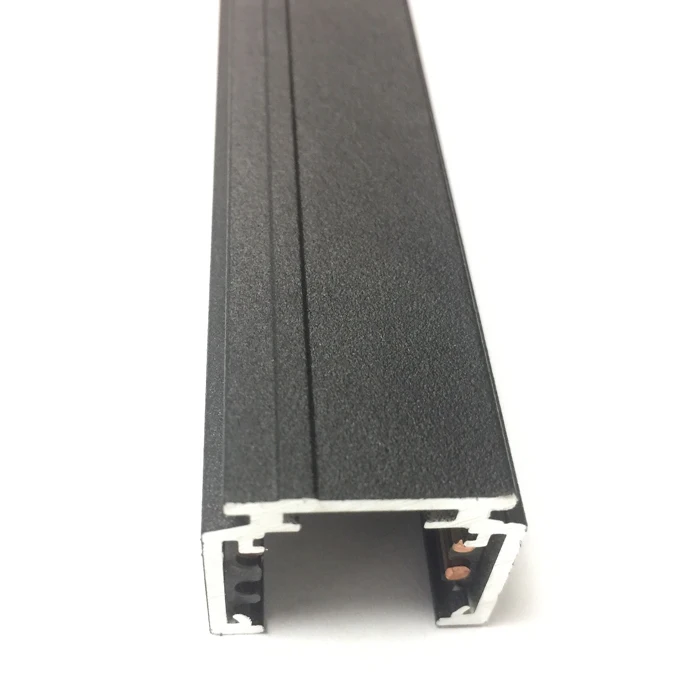 low voltage DC24V DC48V 1m 2m black magnet led track surface mounted aluminium 4 wires 3 phase led rail from Italy A.A.G STUCCHI