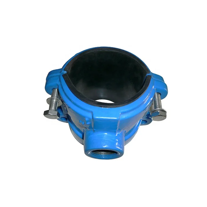 Factory PVC water pipe ductile iron di saddle clamps for steel pipe