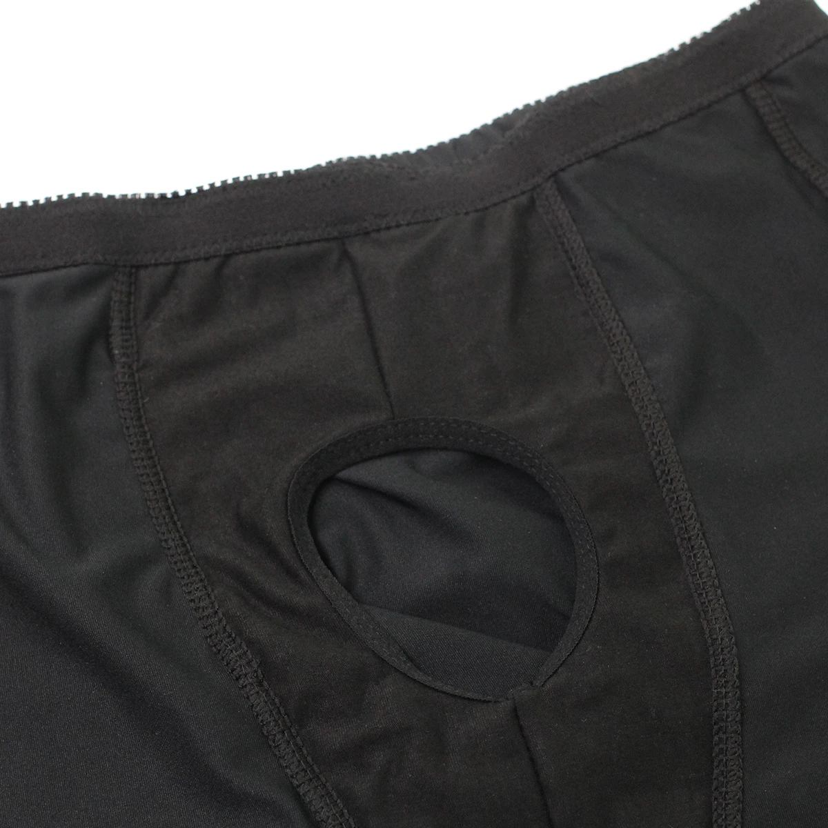 Fasion Popular Plus Size Underwear Pant Boxer Men Black Padded Open ...