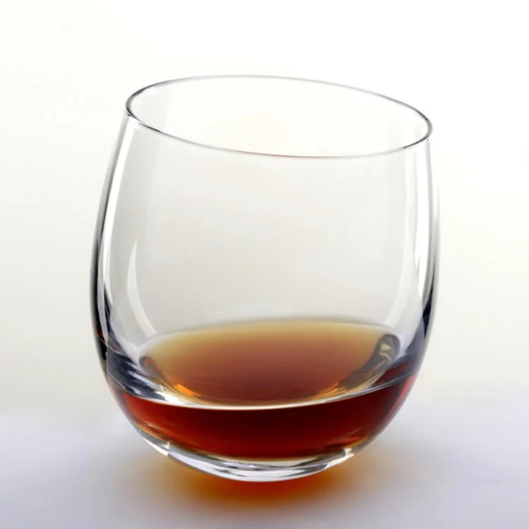 rocking stemless wine glass,rolling tumbler for drink aeration