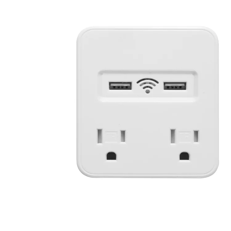 alexa tuya smart usb outlet wifi control remote switches google home wifi light switch UL listed