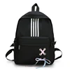 Customize High Guality Fashion Cute Casual Nylon Black Girl Backpack
