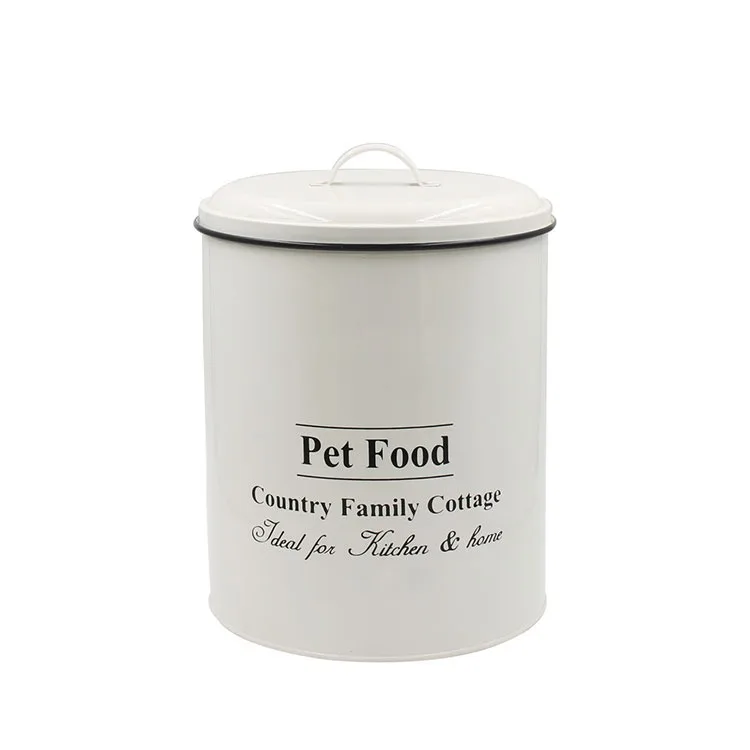 Premium Quality Galvanized Metal Pet Food Storage Container For Dog And 