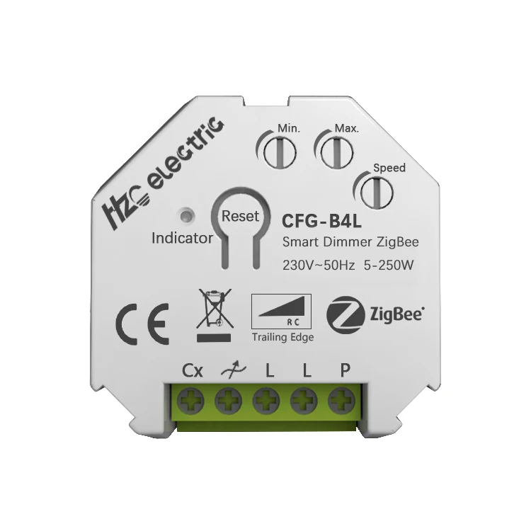 CFG-B4L Alexa Smart 250W No Neutral LED Lights Zigbee Dimmer Switch