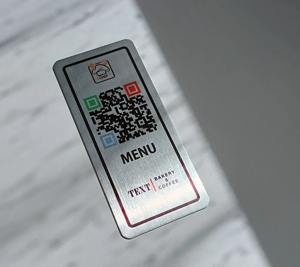 Custom Metal Plate With Qr Code For Electronic Devices Buy Custom