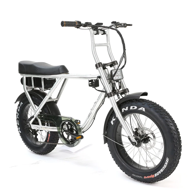 48v 500w High Quality Fat Tire Electric Bike Long Seat For Two People