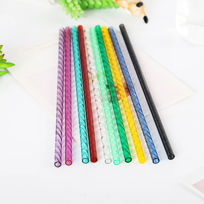 Ts Good Price Of Spiral Straw Crystal Twirl Reusable Straw Petg ...