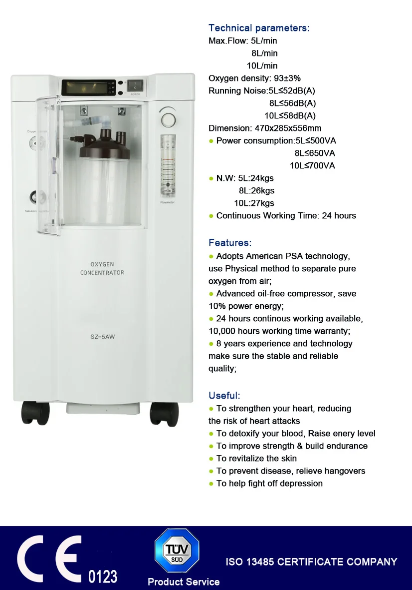 Oxygen Concentrator 5l Portable Price Oxygen-concentrator With Ce Iso