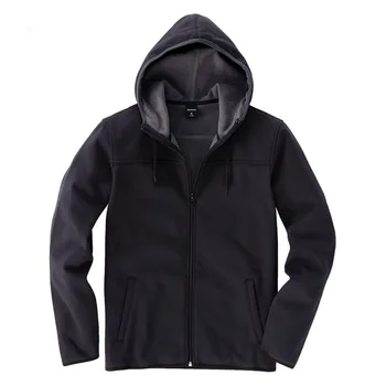 plain black fleece hoodie