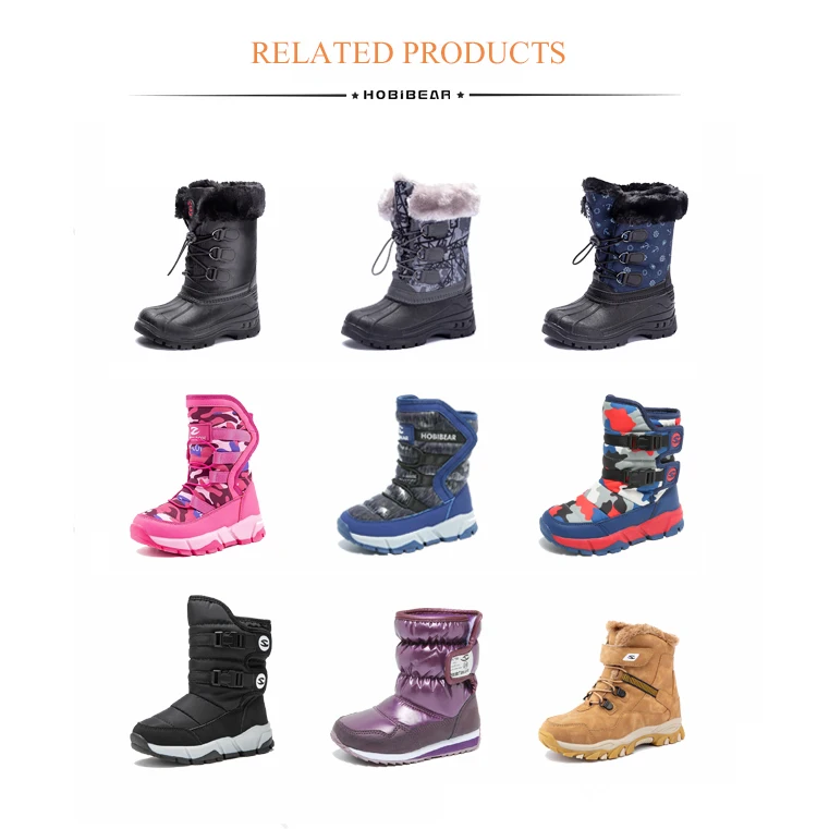 Outdoor Winter Durable Women Snow Boot Warm Mid-Calf Cotton Casual Girl Shoes
