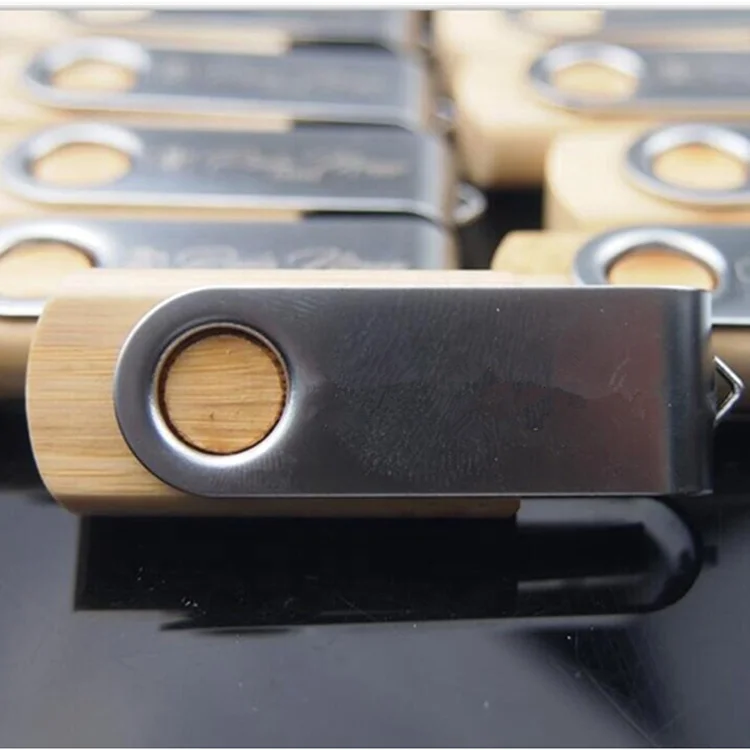 Wholesale custom logo print wood wooden 1GB usb stick swivel flash drive - ANKUX.COM