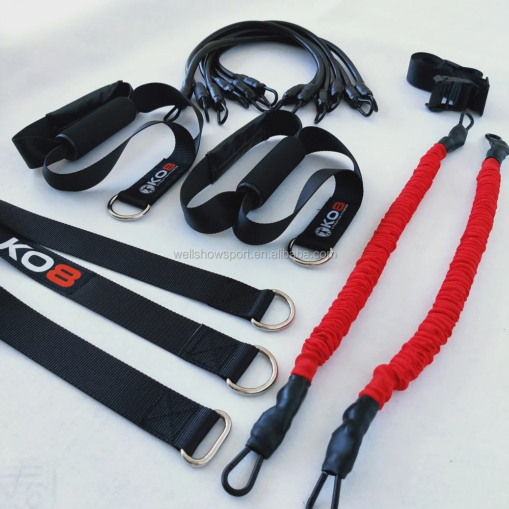 Wellshow Sport Ko8 Pro Suspension Resistance Bands Trainer Ko8 Fitness