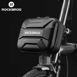 ROCKBROS Waterproof Bicycle Front Handlebar Bike Bag Hard Shell Front Frame Bike Case Bag