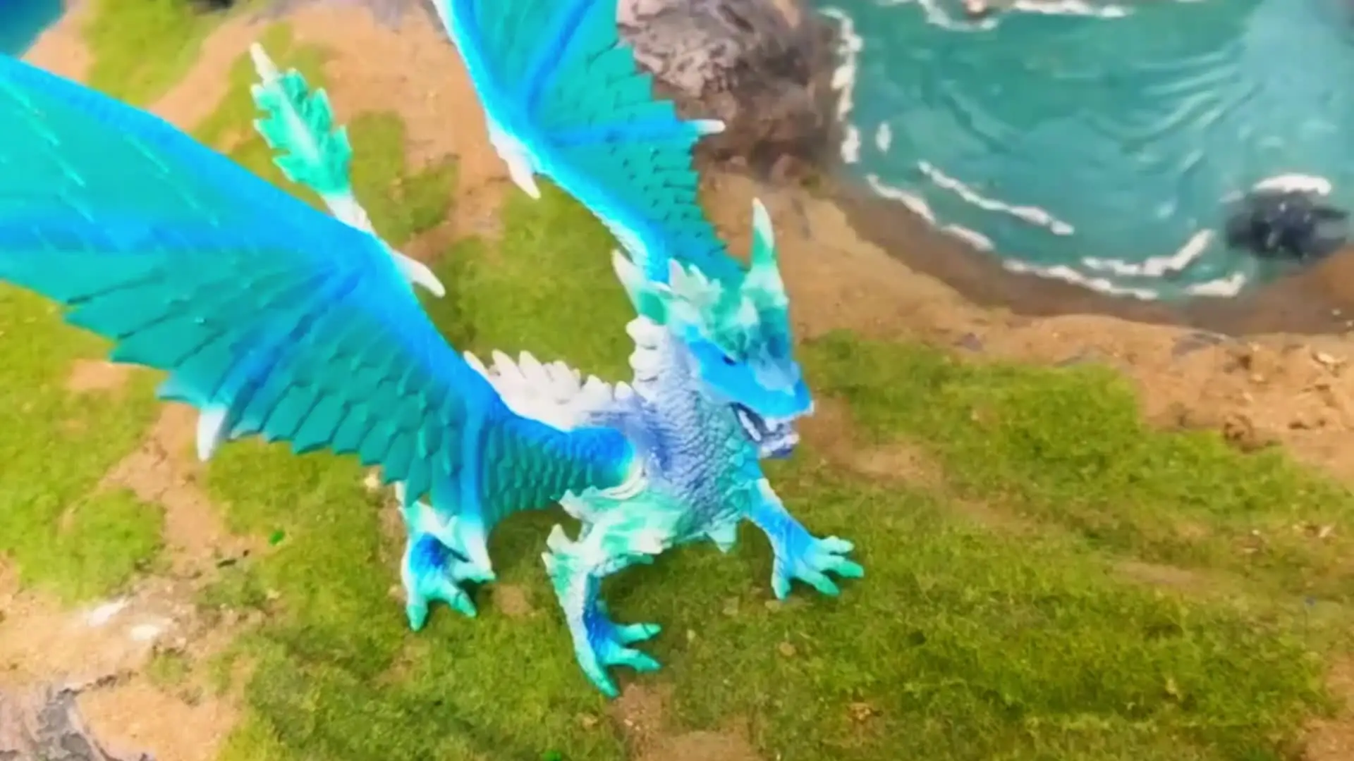Fantasy Character Figures Toys Realistic Dragon Action Figure, Detailed  High Quality Plastic Toys Limited Edition Ice Dragon, image size:1920x1080