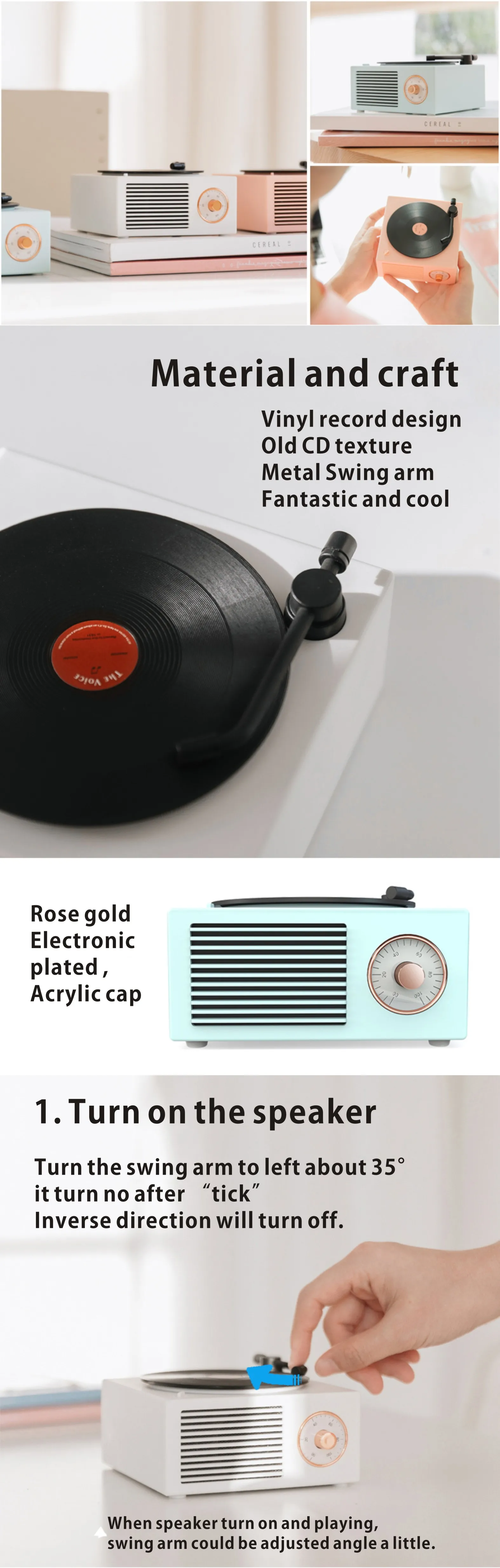 2020 New Amazon X10 Vinyl Portable Bluetooth Smart Sound Speaker - ANKUX.COM