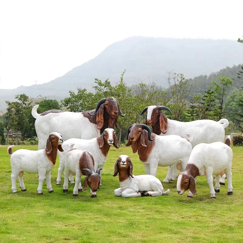 Goat Resin Resin Home Decor Ornaments - Life Size Fiberglass Goat Statues