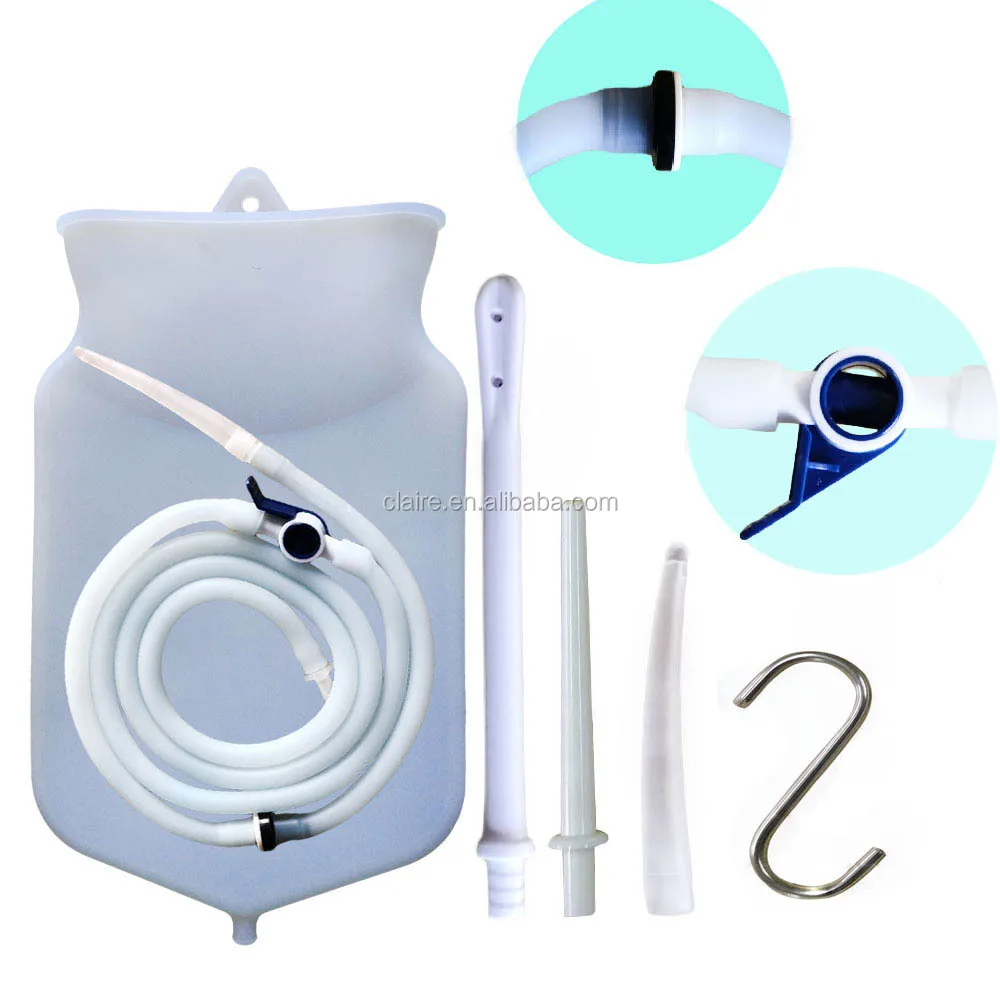 Silicone/rubber Enema Douche Bag/enema Kit Buy 2000ml Enema Bag For
