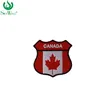 Shield shape Canada Flag embroidered patch sew on T-shirts
