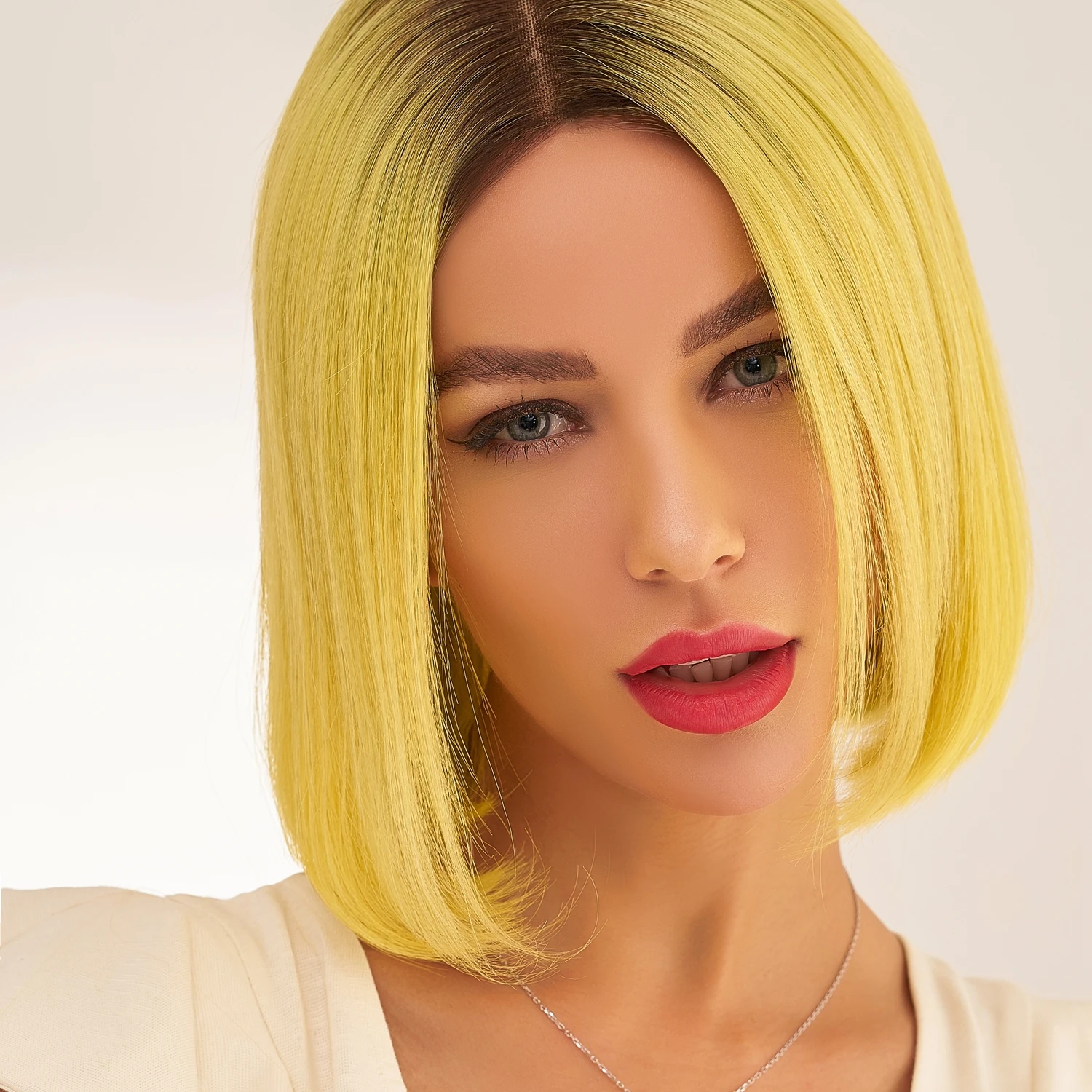 直 150% 密度人的头发为黑人妇女花边前霓虹色自然发line 假发头发