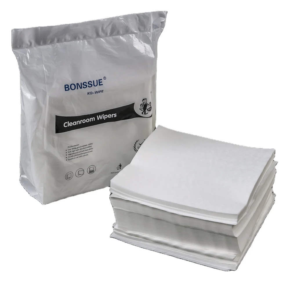 Lint Free Industrial Wipes Clean Room Wipes Laboratory Microfiber Wipes