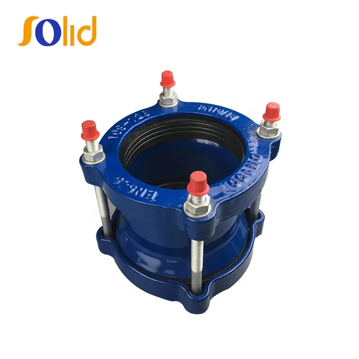 Ductile Iron Wide Range Flexible Joint Universal Flexible Coupling Blue Color