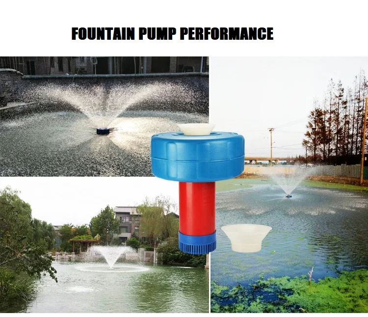 3inch Iron Cast 12hp Floating Fountain Pump Aerator For Fish Farm