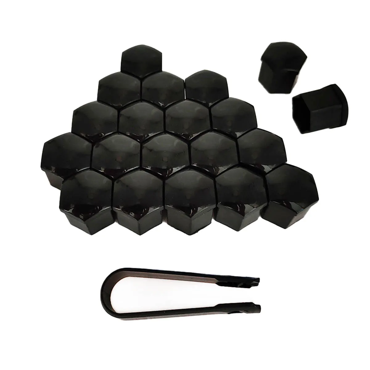 17mm Gloss Black Gray Wheel Nut Cap Lug Nut Cap Wheel Lug Nut Cap For Volkswagen Vw Audi Q3 Q5