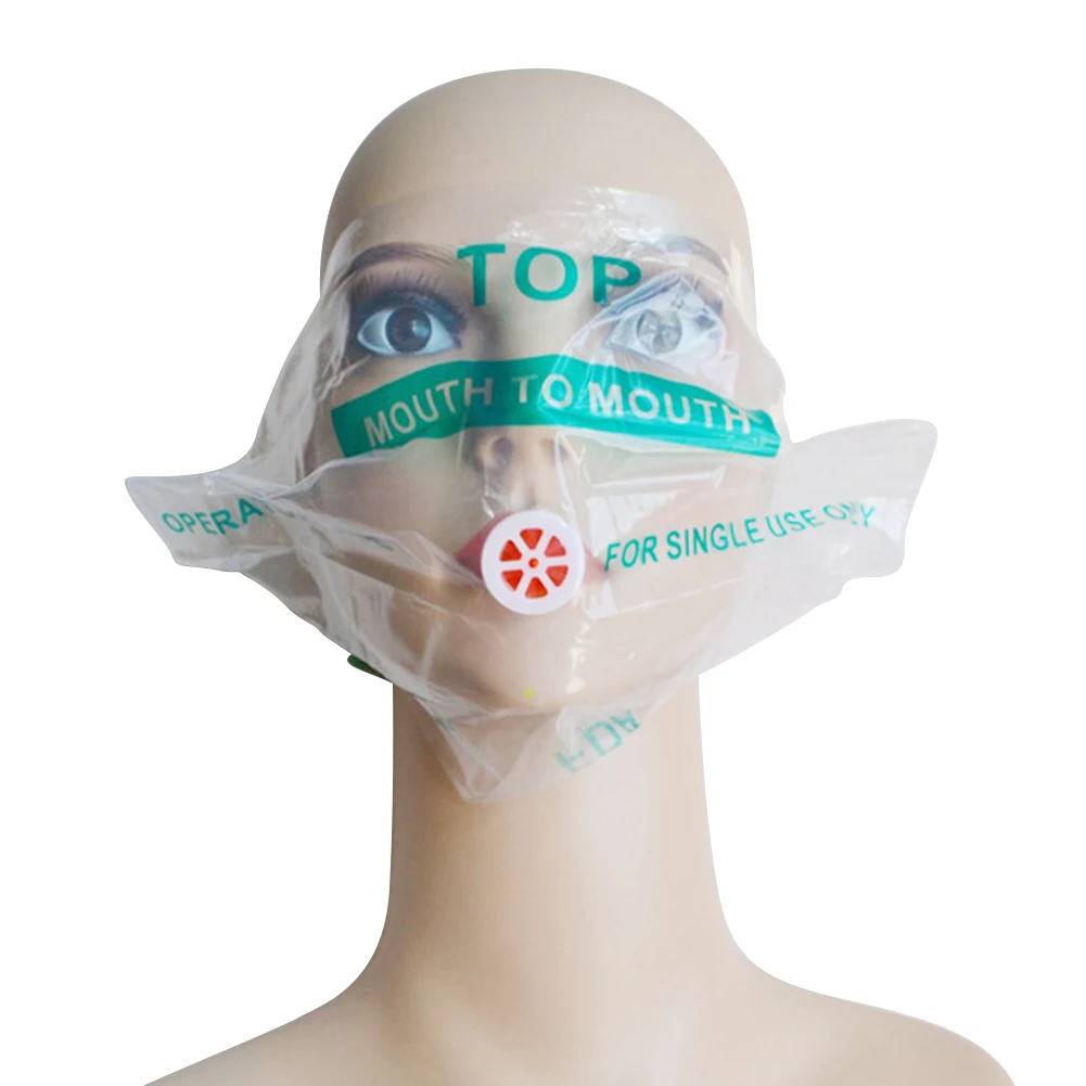 Mini Cpr Emergency Face Shield With Oneway Valve Breathing Accept Custom Logo Cpr Mask Key