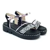 LM4679 2019 tide diamond sandals belt buckle low to help thick-soled casual shoes