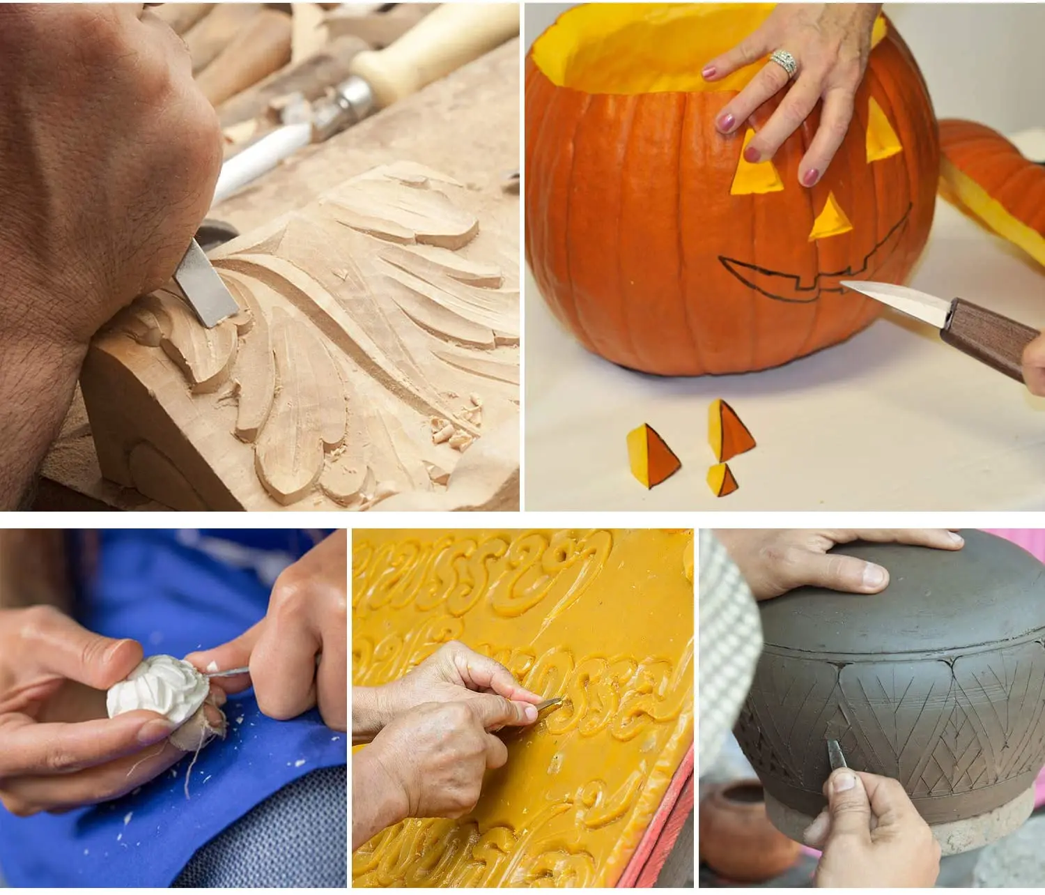 Vibratite Wood Carving Tools Kit,23pcs Hand Carving Knife Set Craft