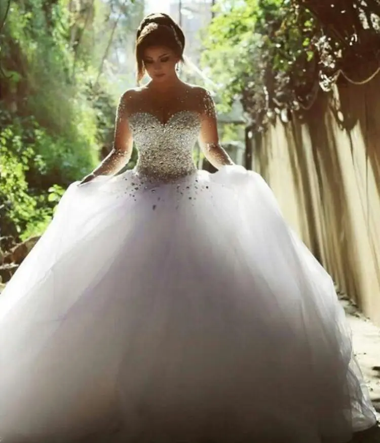Sweetheart Pedreria Para Vestidos De Novia Long Aleeved Lace Diamond  Wedding Dress 2019 - Buy Diamond Wedding Dress,Long Sleeved Lace Wedding  Dress,Pedreria Para Vestidos De Novia Product on 