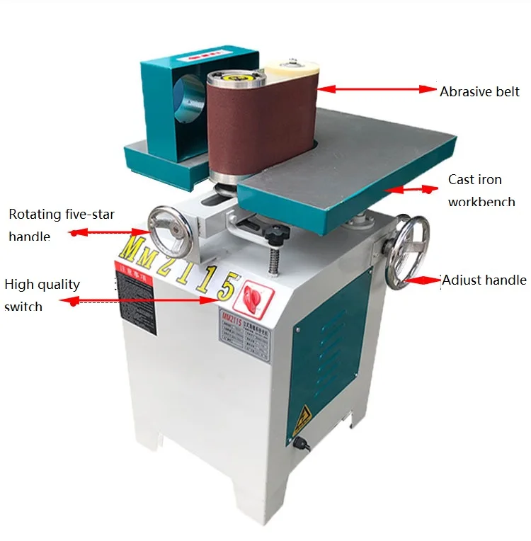 Mm2115 Woodworking Vertical Sponge Roller Belt Sanding Machine Buy